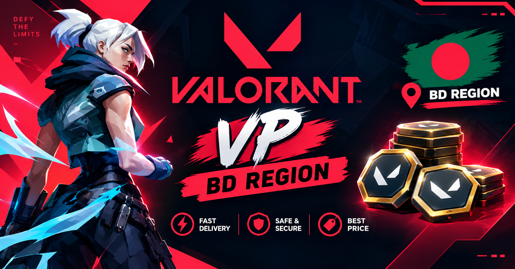 Valorant VP BD Region - Instant Email Delivery in Bangladesh